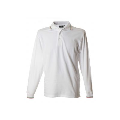 Трикотажни блузи с яка (поло), James Ross Collection Polo Savona Man Polo Savona Man White