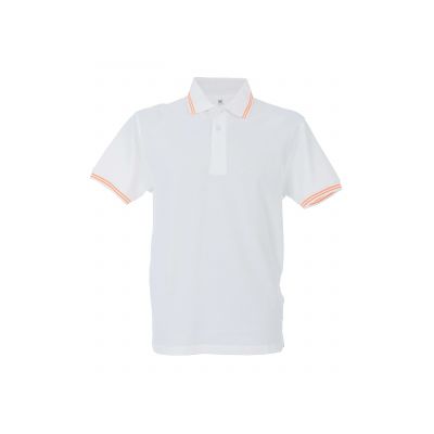 Трикотажни блузи с яка (поло), James Ross Collection Polo Paris Man Polo Paris Man Бяло - къс ръкав