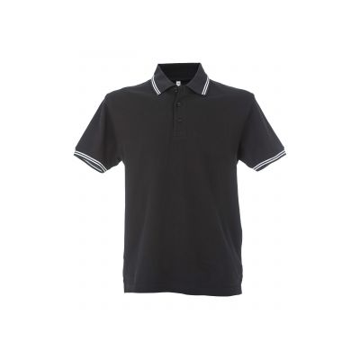 Трикотажни блузи с яка (поло), James Ross Collection Polo Paris Man Polo Paris Man Black