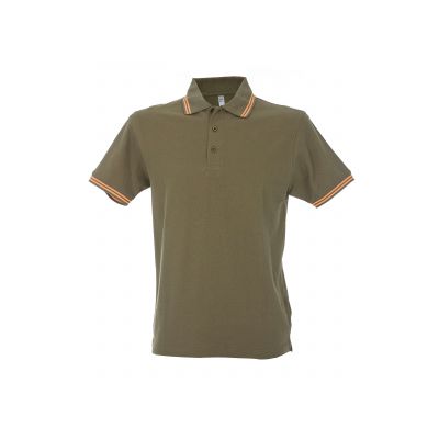 Трикотажни блузи с яка (поло), James Ross Collection Polo Paris Man Polo Paris Man Military Green