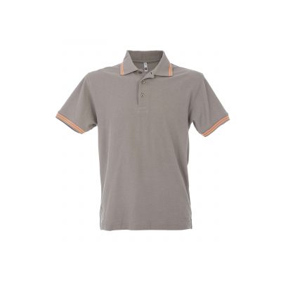Трикотажни блузи с яка (поло), James Ross Collection Polo Paris Man Polo Paris Man Light Grey