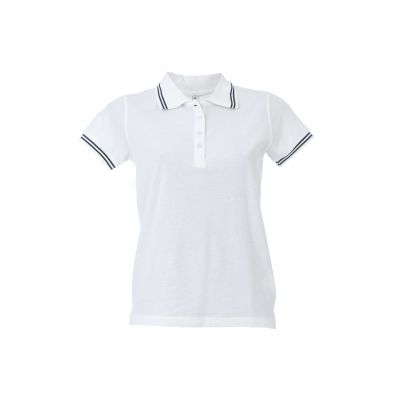 Трикотажни блузи с яка (поло), James Ross Collection Polo Paris Lady Polo Paris Lady White