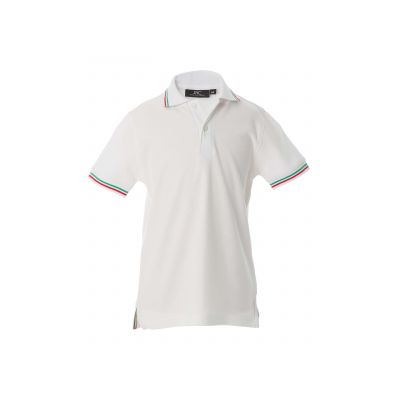 Тениски и потници, Трикотажни блузи с яка (поло), James Ross Collection Aosta Boy Aosta Boy White