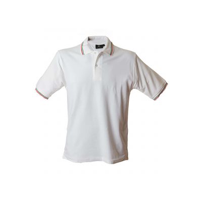 Трикотажни блузи с яка (поло), James Ross Collection Aosta Man Aosta Man White