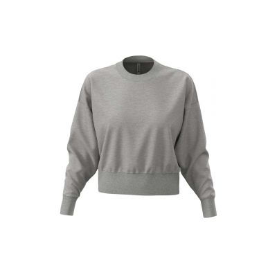 Ватирани блузи и блузи с дълъг ръкав, Next Level Apparel N9087 N9087-  Къса овърсайз  дамска блуза Grey Heather