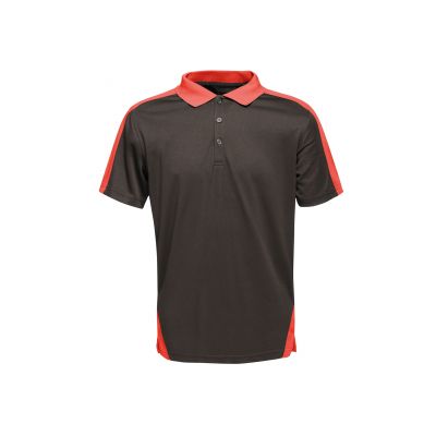 Трикотажни блузи с яка (поло), Работно облекло, Спортни облекла, Regatta Professional TRS174 Contrast Wicking Polo Coal Black