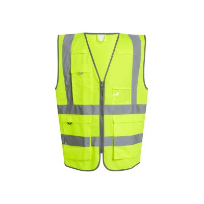 Якета и елеци, Работно облекло, Рециклирана тъкан, Regatta Professional TRS251 TRS251 Pro Hi Vis Executive Vest Yellow