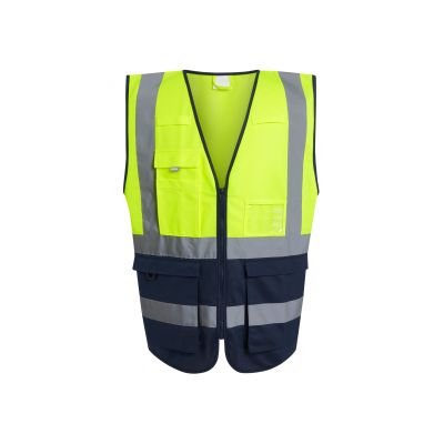 Якета и елеци, Работно облекло, Рециклирана тъкан, Regatta Professional TRS251 TRS251 Pro Hi Vis Executive Vest Fluorescent Yellow