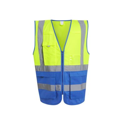 Якета и елеци, Работно облекло, Рециклирана тъкан, Regatta Professional TRS251 TRS251 Pro Hi Vis Executive Vest Sunny Lime
